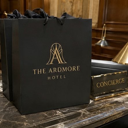 Customized gift bags for hotels and hospitality